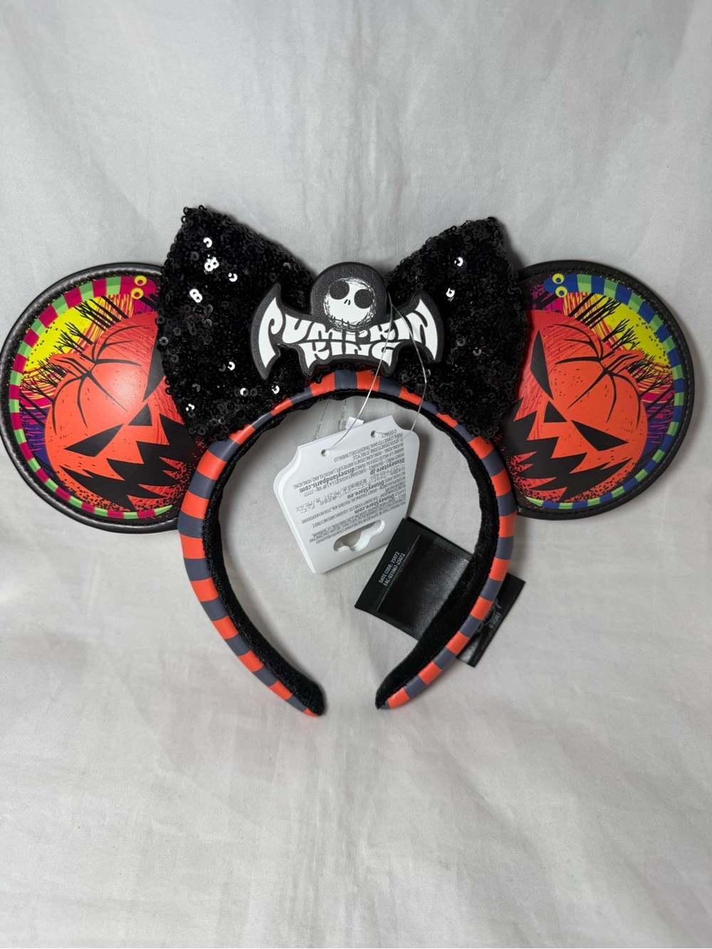 Disney Parks Pumpkin King The Nightmare Before Christmas Mickey Ears Headband